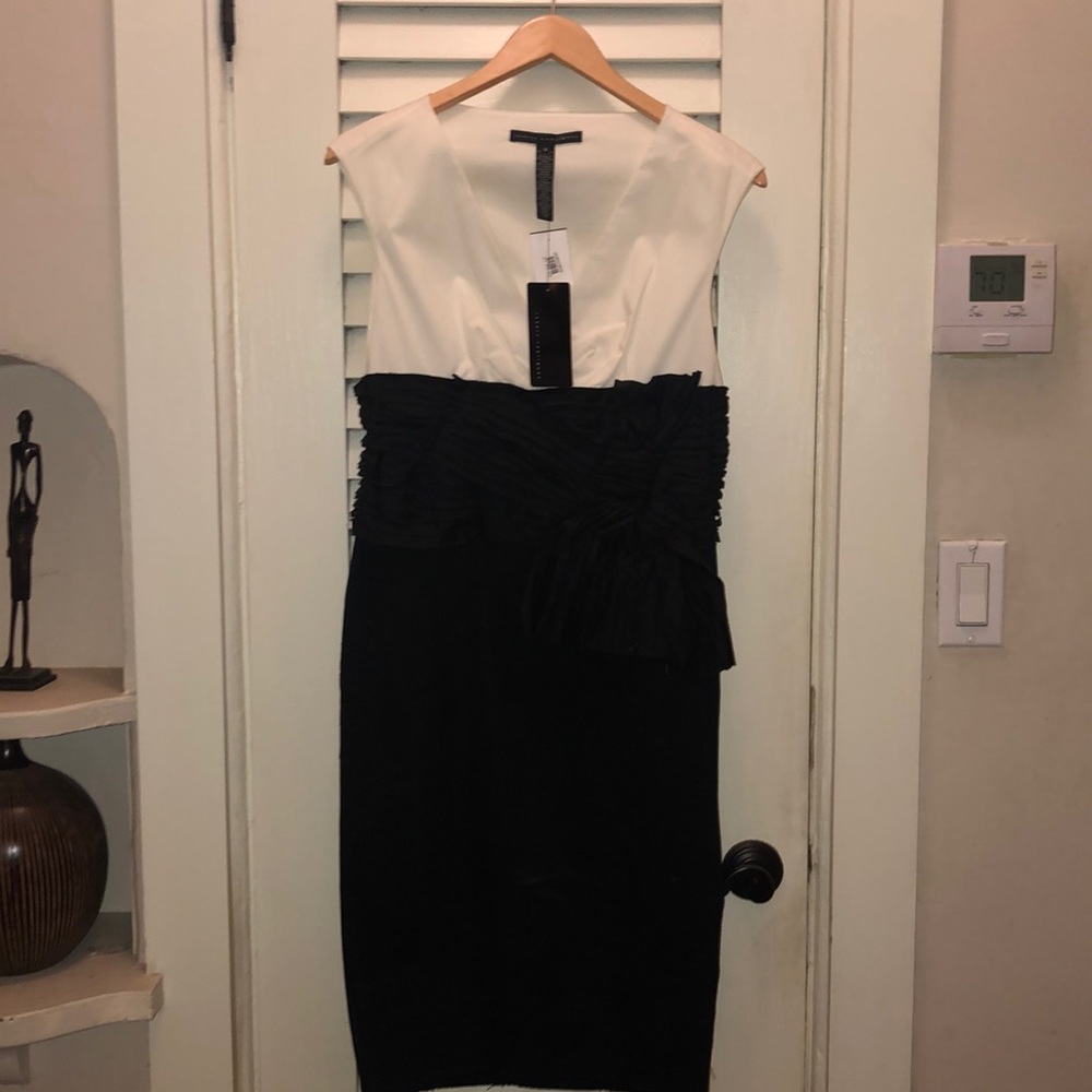 Robert Rodriguez Black and White Cocktail Dress